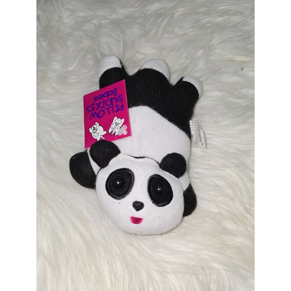 Vintage Crown Craft Pillow Buddies Babies Petie Panda Bear Plush Stuffed RARE